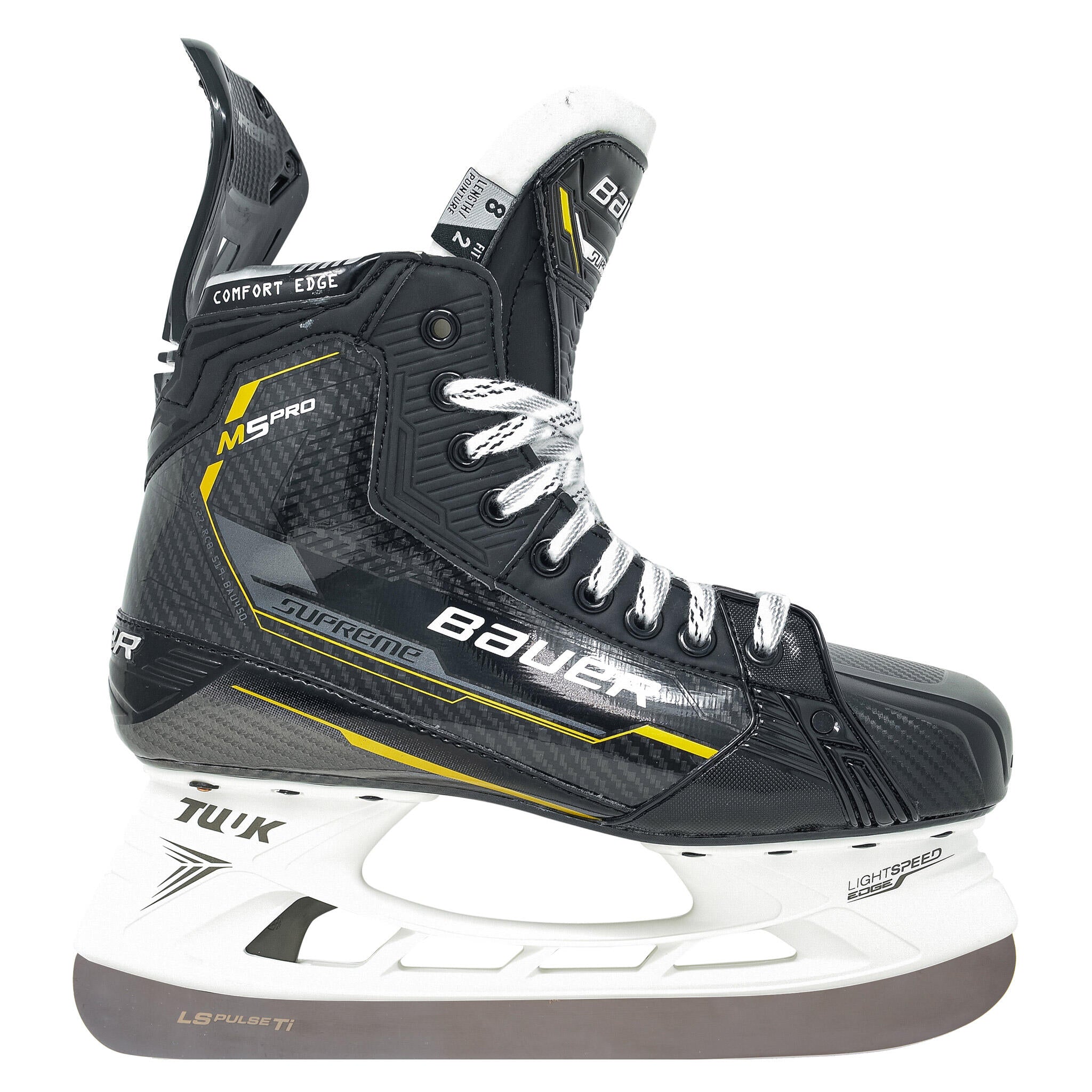 Bauer Supreme M5 Pro Senior Hockey Skates (2022) with Pulse Ti Steel, Source for Sports