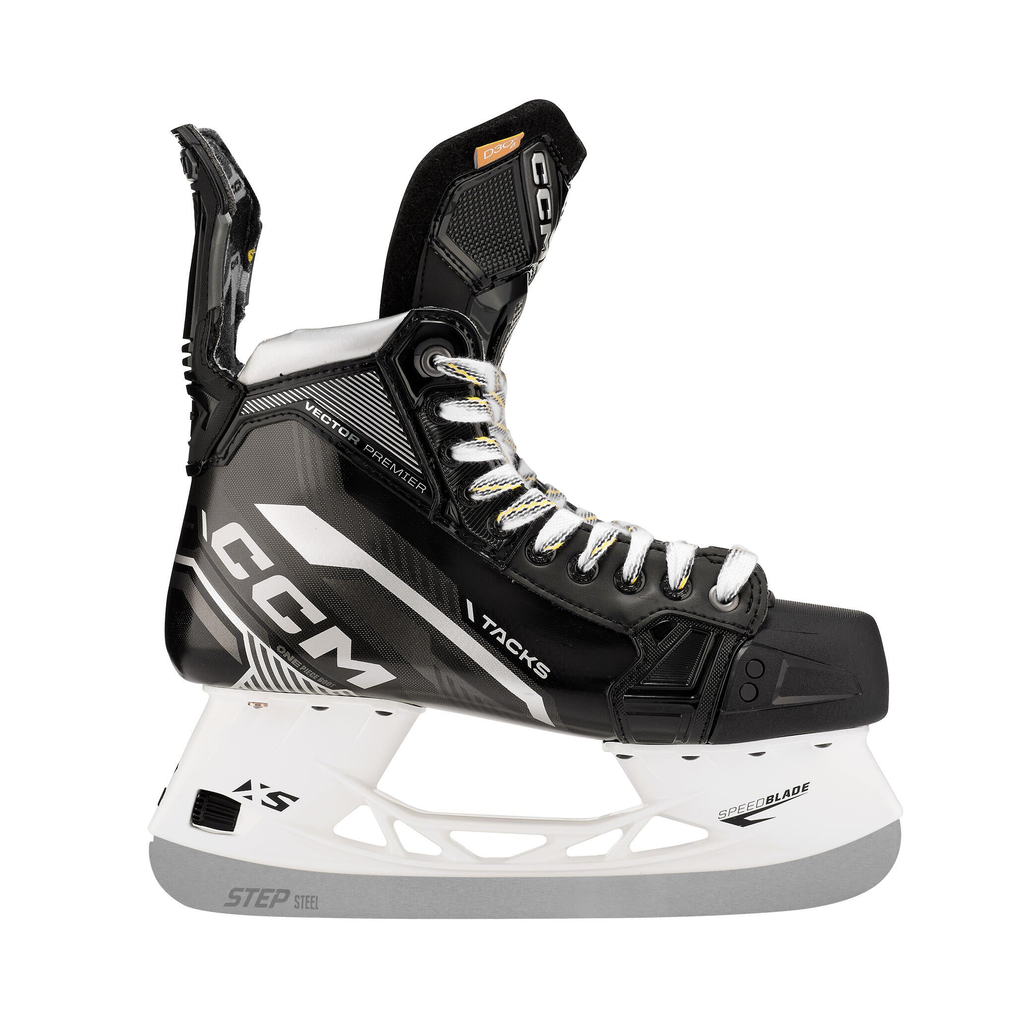 CCM Tacks Vector Premier Intermediate Hockey Skates (2022) with STEP Steel  XS - Source Exclusive