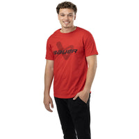 Bauer Core Lockup Senior Tee -Red